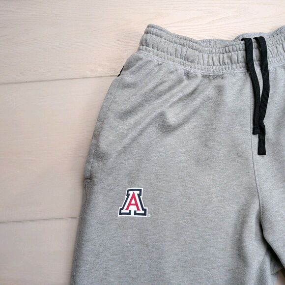 Nike Arizona Wildcats Joggers Sweatpants Mens Large Gray Dri-Fit Zip Pocket Gym - Picture 2 of 13